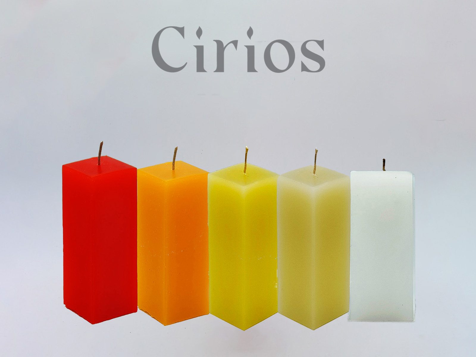 Cirio Cuadrado Chico 8x8x15