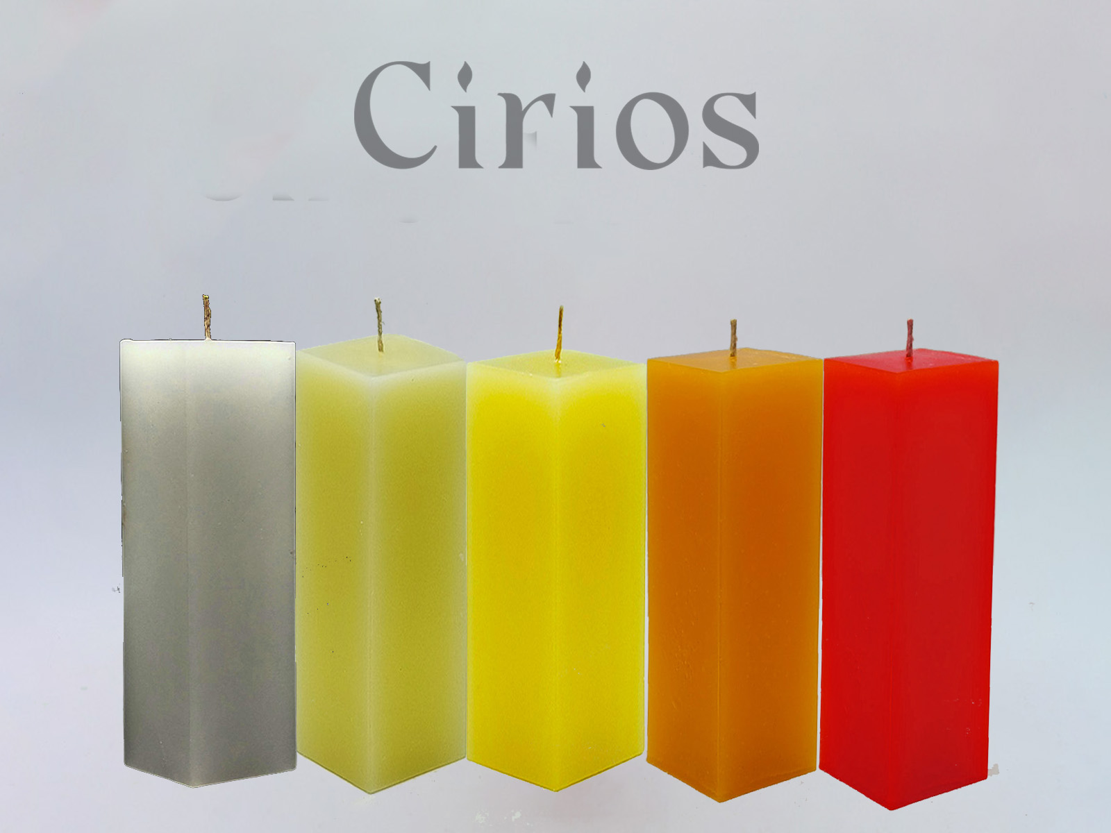 Cirio Cuadrado Mediano 8x8x20