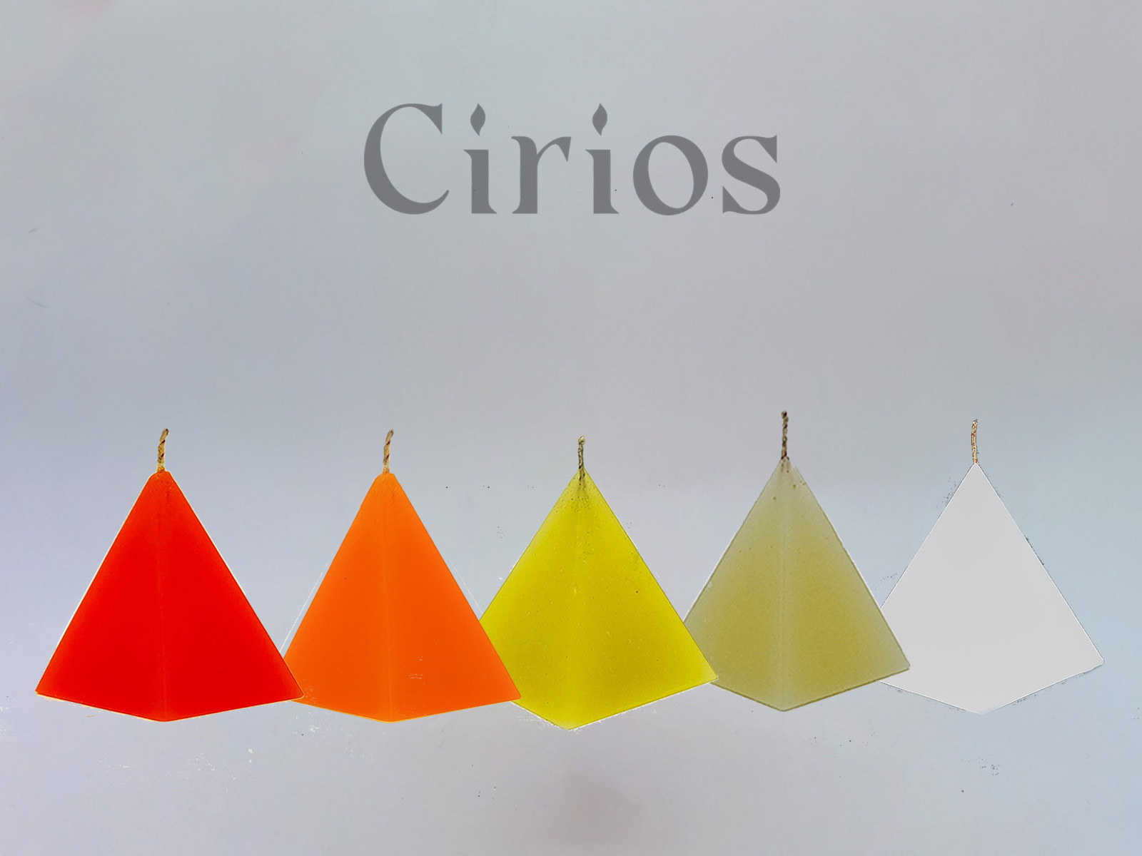 Cirio Pirámide Chico 5x5x7